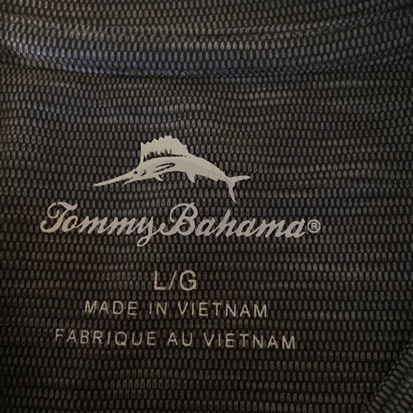 Tommy Bahama Men’s Size Large Short Sleeve Gray Tee Shirt - Picture 3 of 4